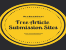 Article Submission Sites