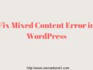 Fix Mixed Content Error In WordPress