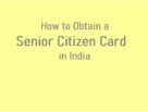 Senior Citizen Card